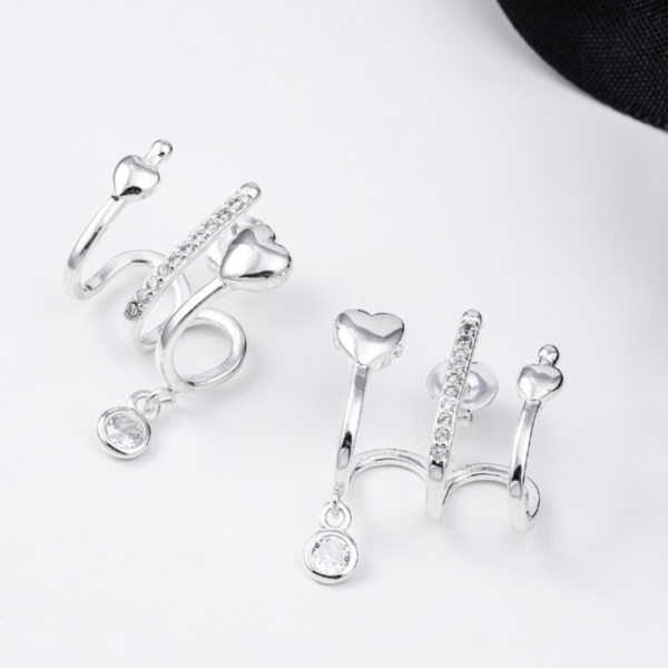BRINCO 3 FIL MICROZIRC  C/CORACAOLISO ZIRC PRATA 925- HIPOALERGÊNICO - Image 2