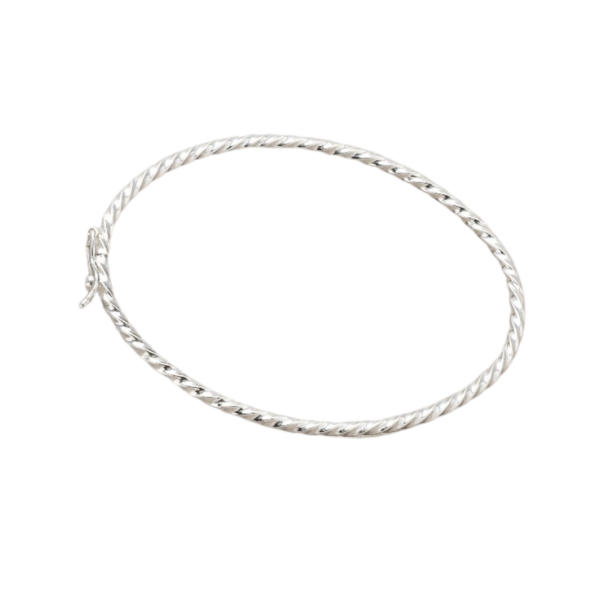 BRACELETE TORCIDO FI O1,70M FORM PRATA 925- HIPOALERGÊNICO