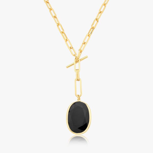 COLAR VÊNUS ELO COM 01 PEDRA OVAL 28x35