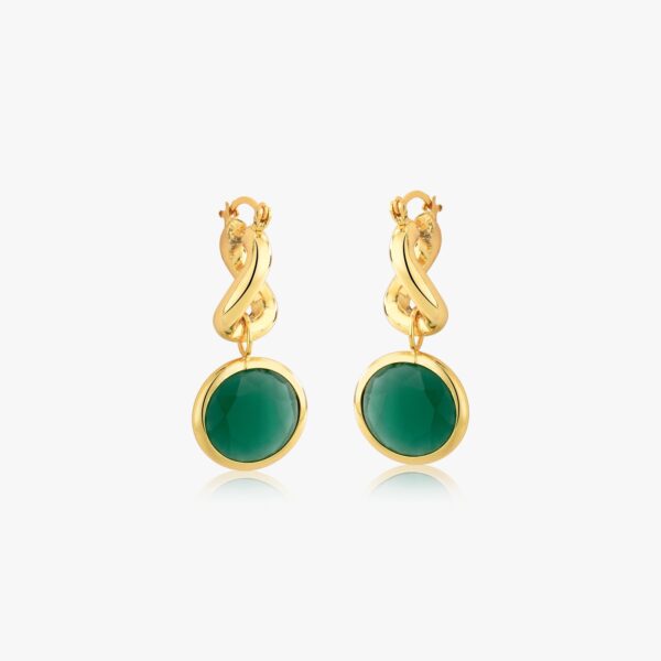 ARGOLA MACBETH ELO COM PEDRA REDONDA 18MM