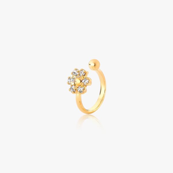 PIERCING FALSO C/FLOR DE STRASS